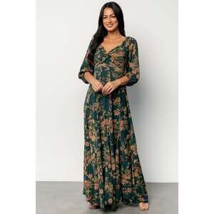 Baltic Born Liesel Maxi Dress | Green + Copper Floral Size LL